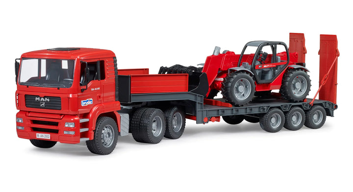 >Bruder 02774 MAN TGA Loader truck with Manitou Loader