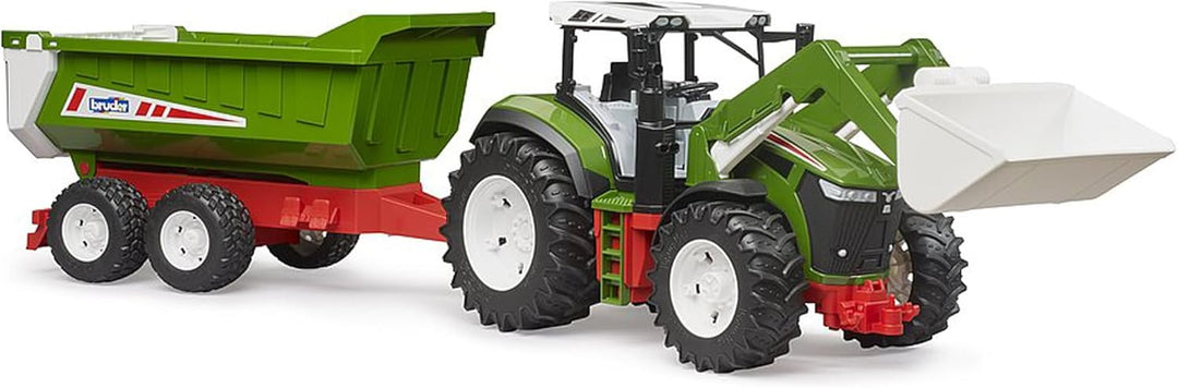 >Bruder 03452 Roadmax Tractor with Front Loader and Tipping Trailer