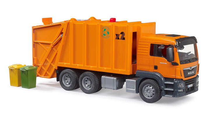 >Bruder 03760 MAN TGS Garbage Truck Orange