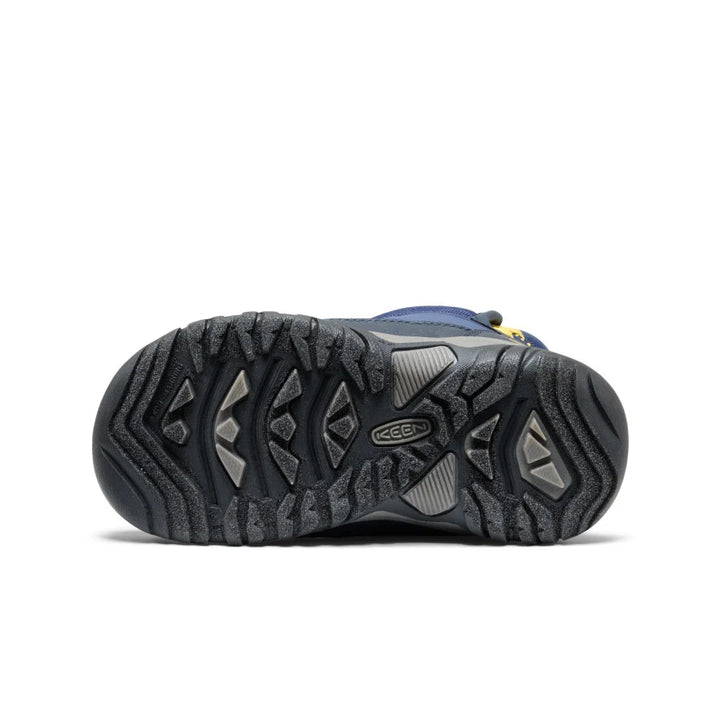 >KEEN Kids Puffrider Waterproof Winter Boot - NAVAL ACADEMY/MANGO MINT