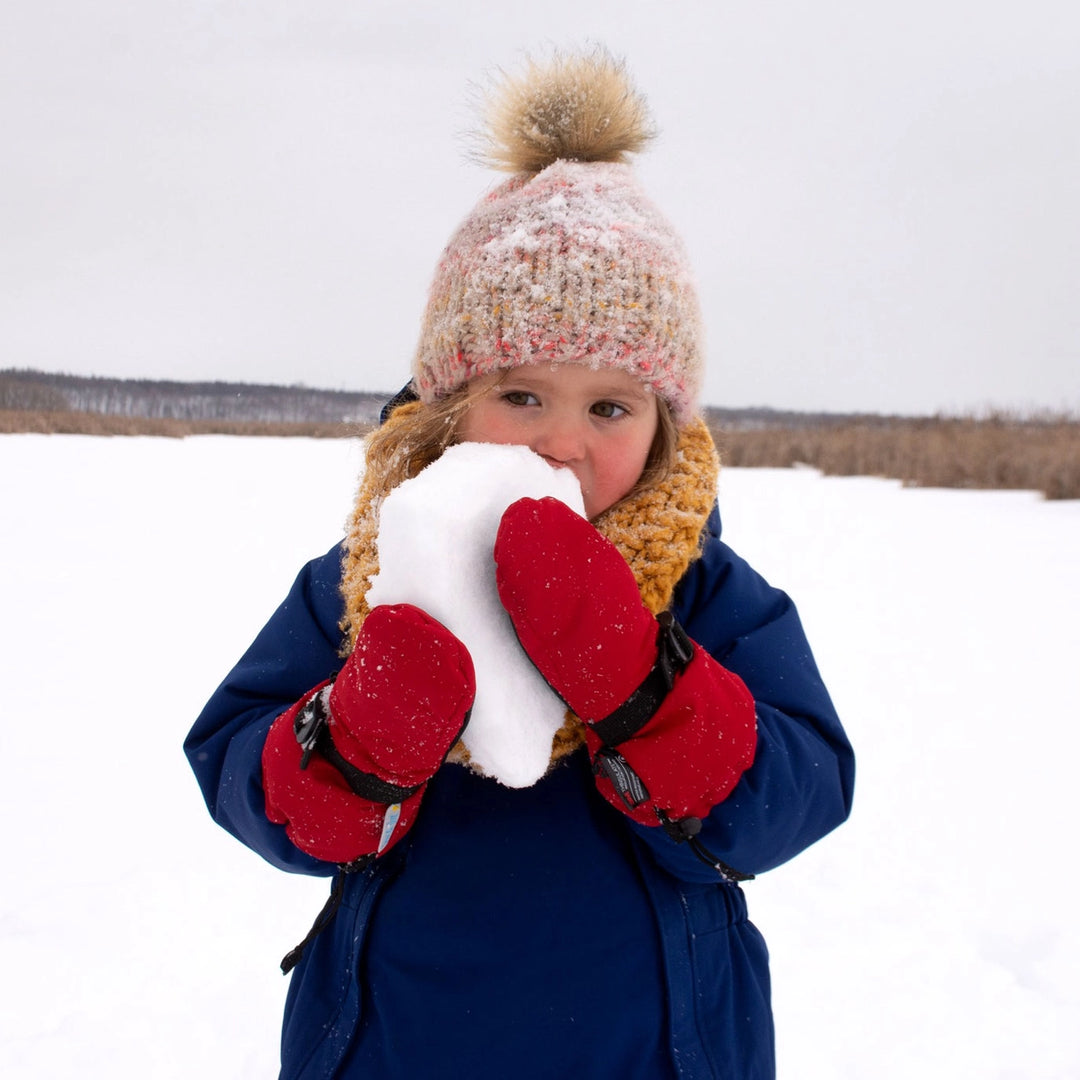 >Jan & Jul Kids Toasty-Dry Waterproof Snow Mitten - Red