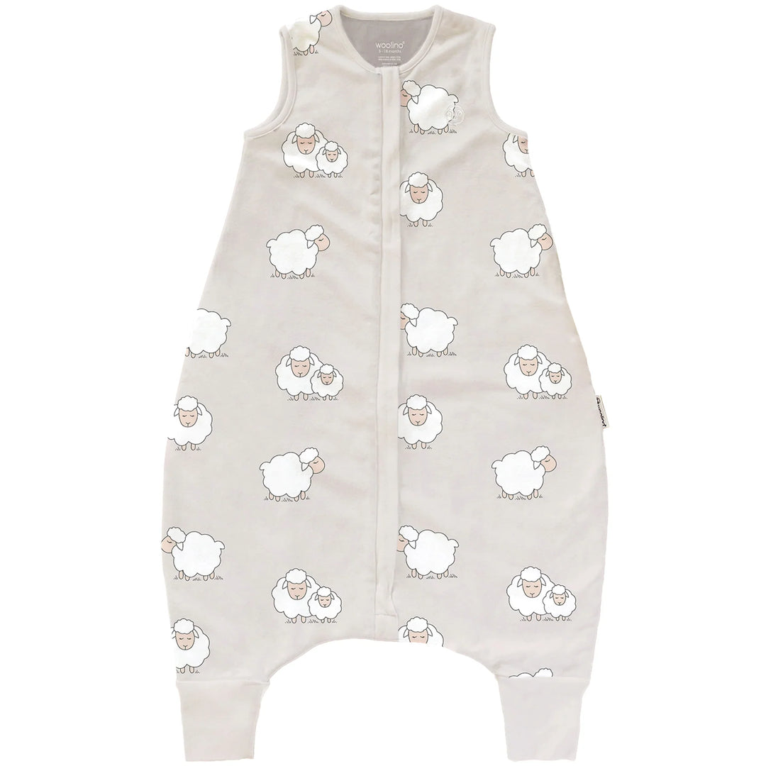 >Woolino Merino Wool 4 Season Baby Sleep Bag with FEET opening - Sheep