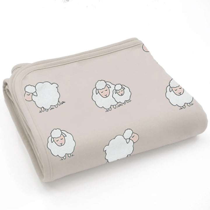 >Woolino Merino Wool 4 Season Toddler Blanket 52.5" x 40" - Sheep