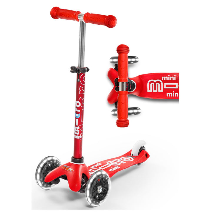 Micro Kids Mini Deluxe Led Scooter Ages 2-5 in Red