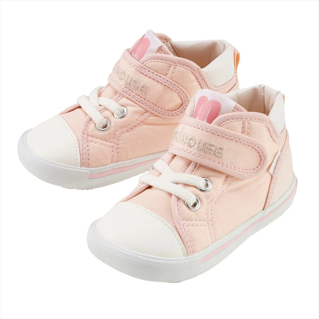 >Miki House Kids Signature High Top Second Shoes - Pink