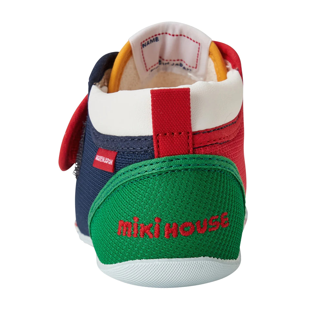 >Miki House Kids My First Walker Shoes - Colorblock