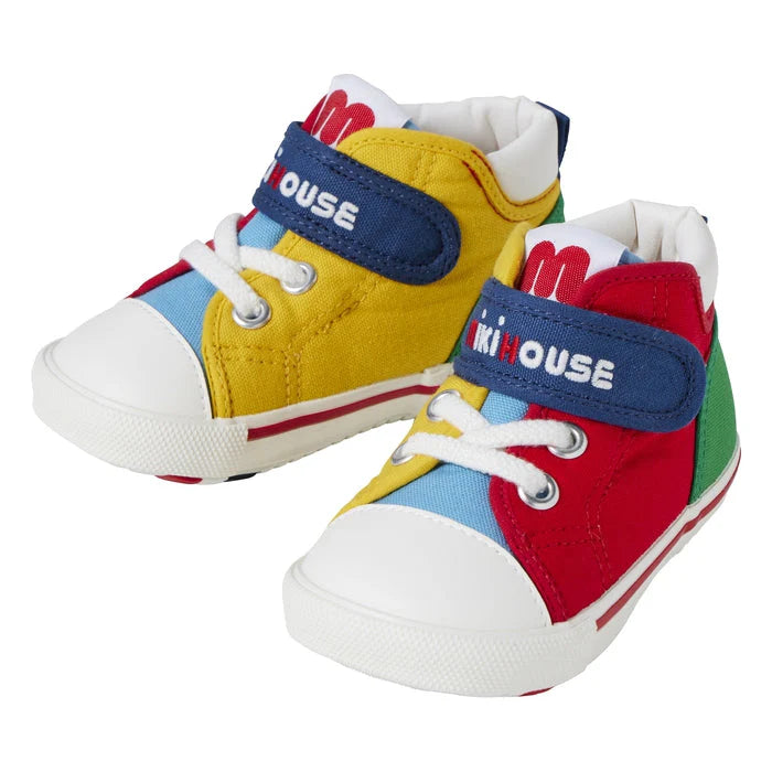 >Miki House My Second Shoes Classic High Top Color Block