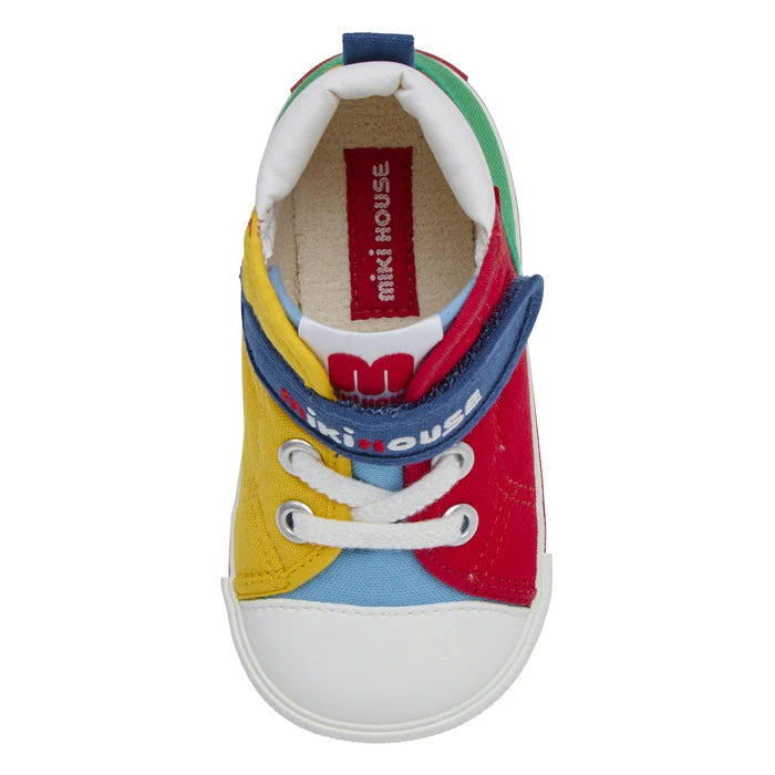 >Miki House My Second Shoes Classic High Top Color Block