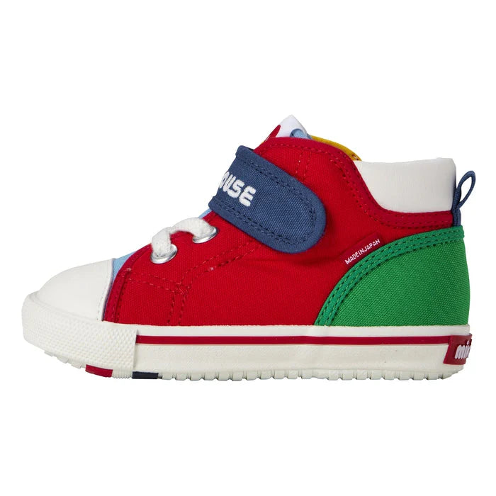 >Miki House My Second Shoes Classic High Top Color Block