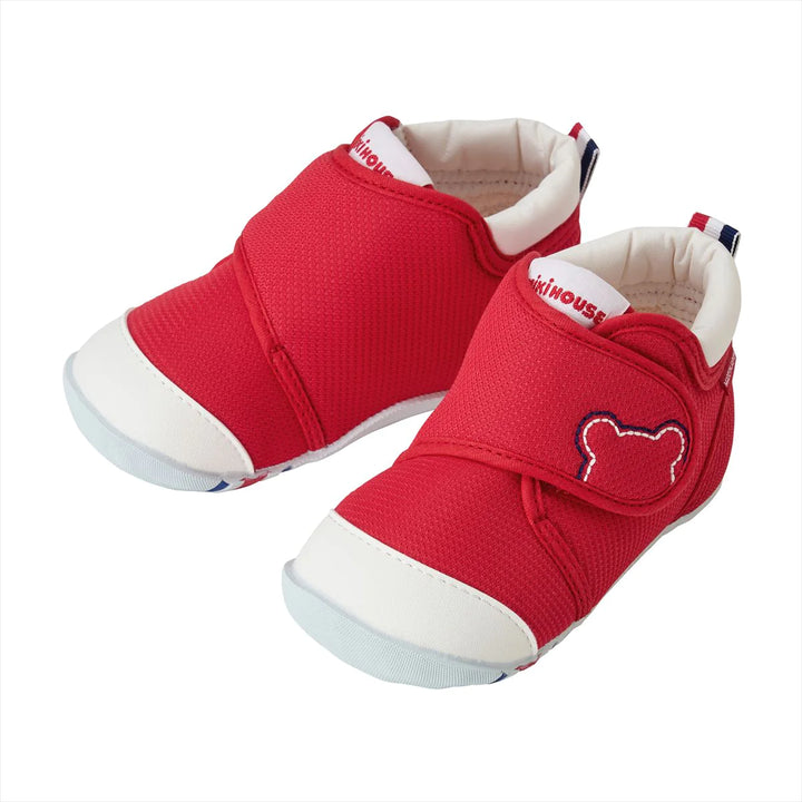 Miki House My First Walker Shoes - Classic Red