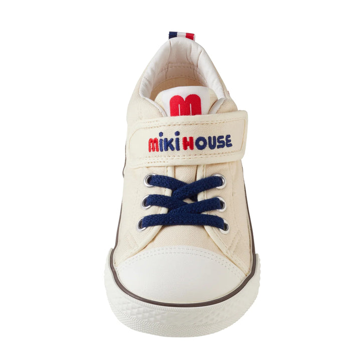 >Miki House Kids Classic Low Top Shoes - White
