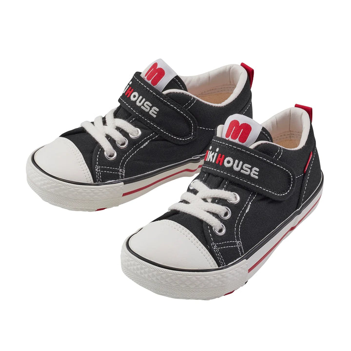 >Miki House Kids Classic Low Top Shoes - Black