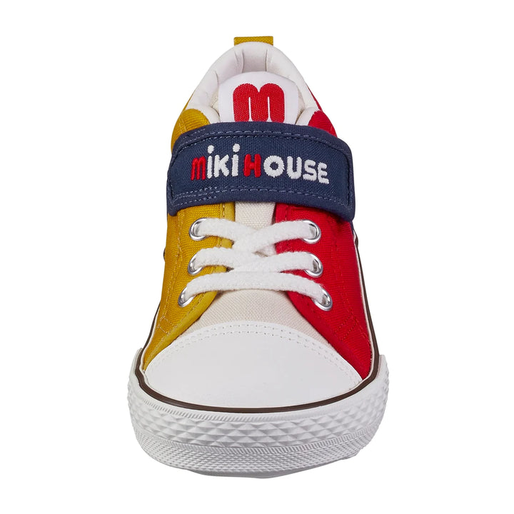 >Miki House Kids Classic Low Top Shoes - Red/Yellow