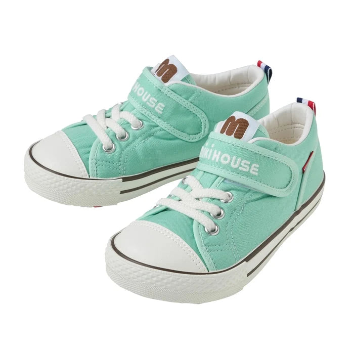 >Miki House Kids Classic Low Top Shoes - Ice Green