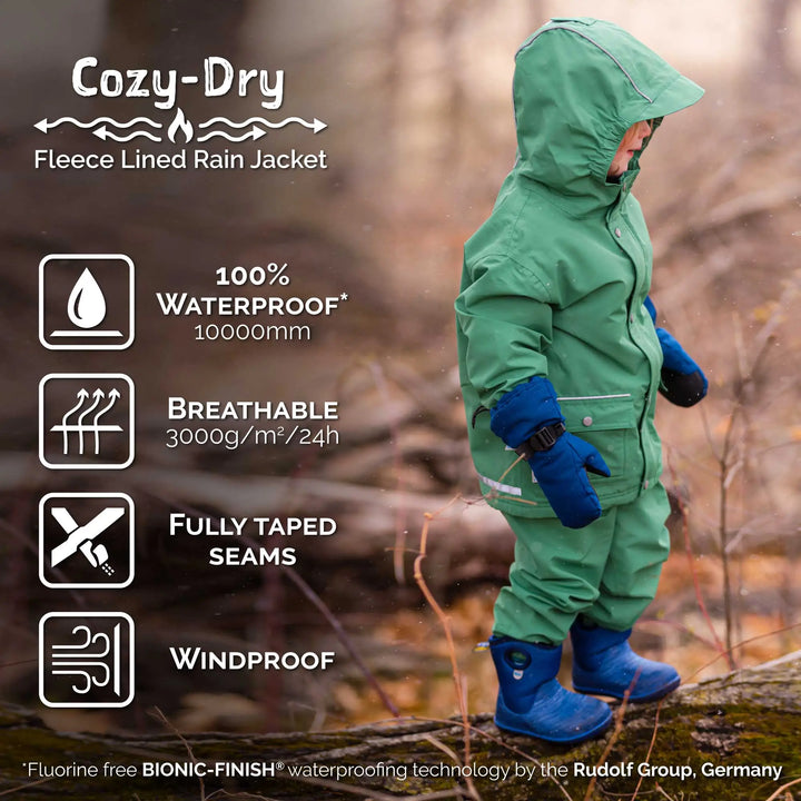 Jan & Jul Kids Cozy-Dry Waterproof Jacket - Constellations