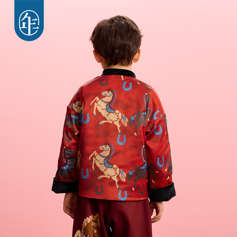 >Nian 年衣 跃马新程唐装 - 年衣红