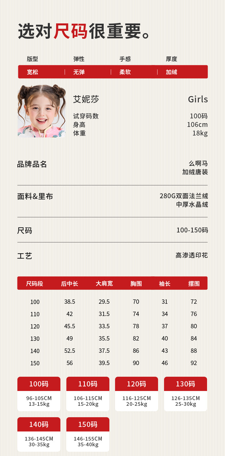 >Nian 年衣 么啊马加绒唐装 - 年衣红