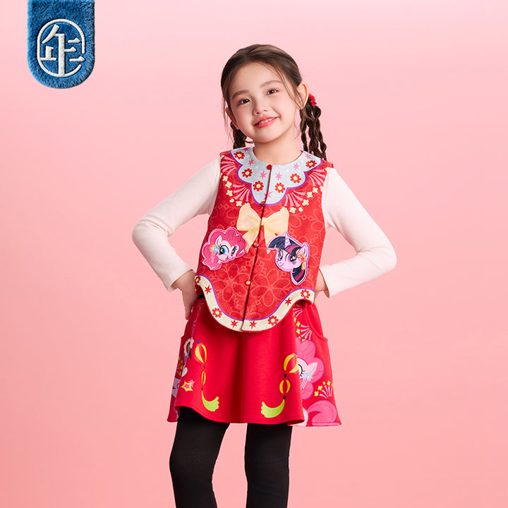 >Nian 年衣 小马宝莉新年裙裤 - 年衣红