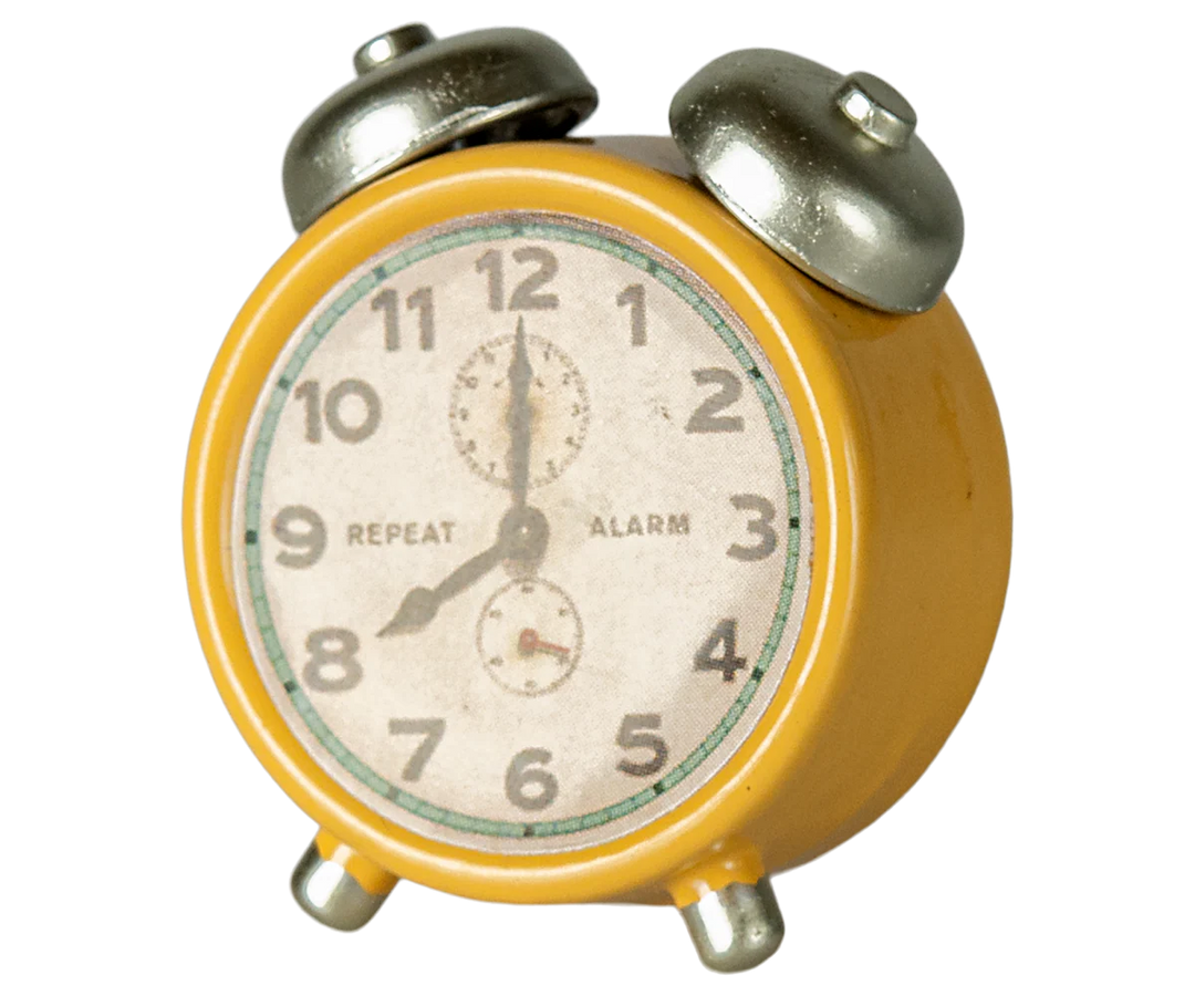 Maileg Alarm clock, Mouse - Yellow