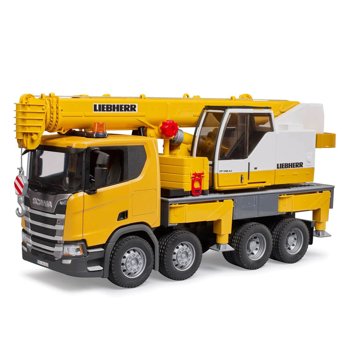 >Bruder 03571 SCANIA Super 560R Liebherr Crane Truck w/ Light&Sound 24.4 x 7.3 x 10.6 inch