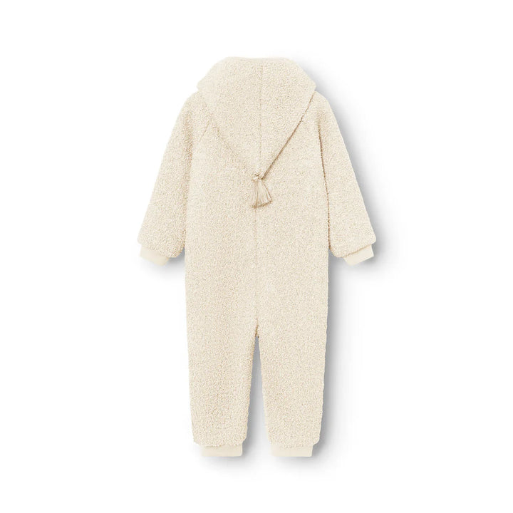 MINI A TURE Baby MATADEL Teddyfleece Jumpsuit - Angora Cream