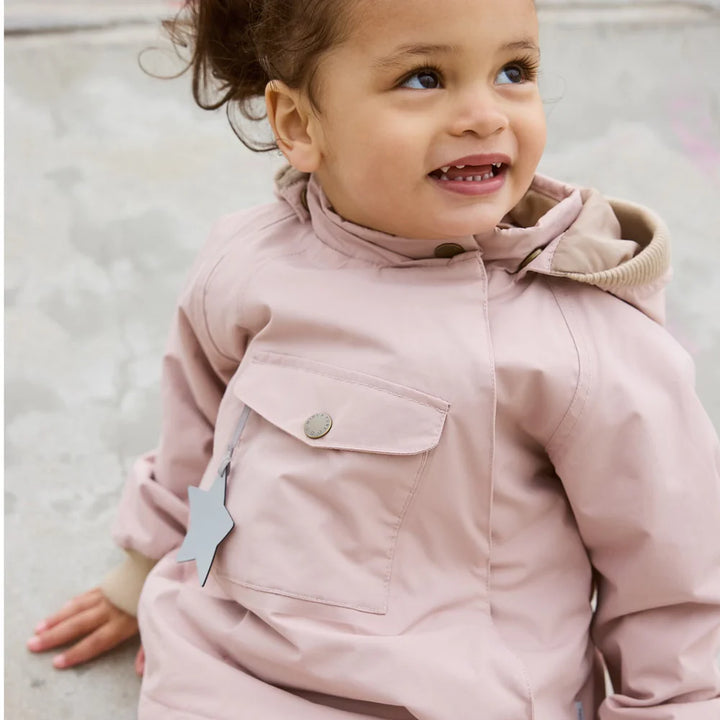 MINI A TURE Baby MATWAIO+MATWALENTAYO All Season Jacket+Pants Set - Adobe Rose