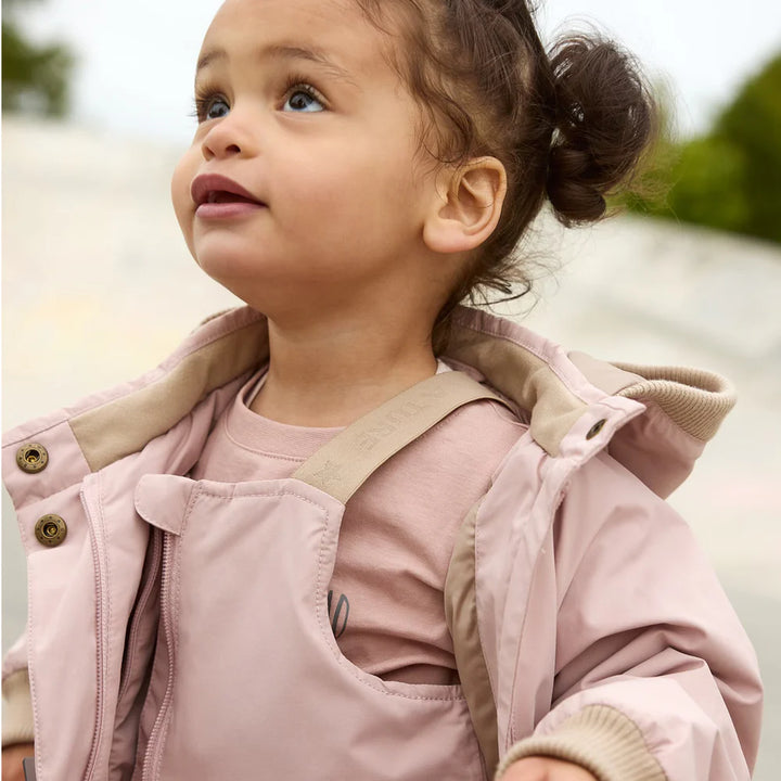 MINI A TURE Baby MATWAIO+MATWALENTAYO All Season Jacket+Pants Set - Adobe Rose