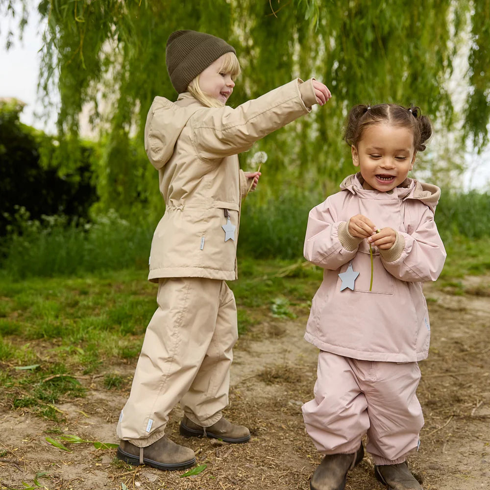MINI A TURE Baby MATWAIO+MATWALENTAYO All Season Jacket+Pants Set - Adobe Rose