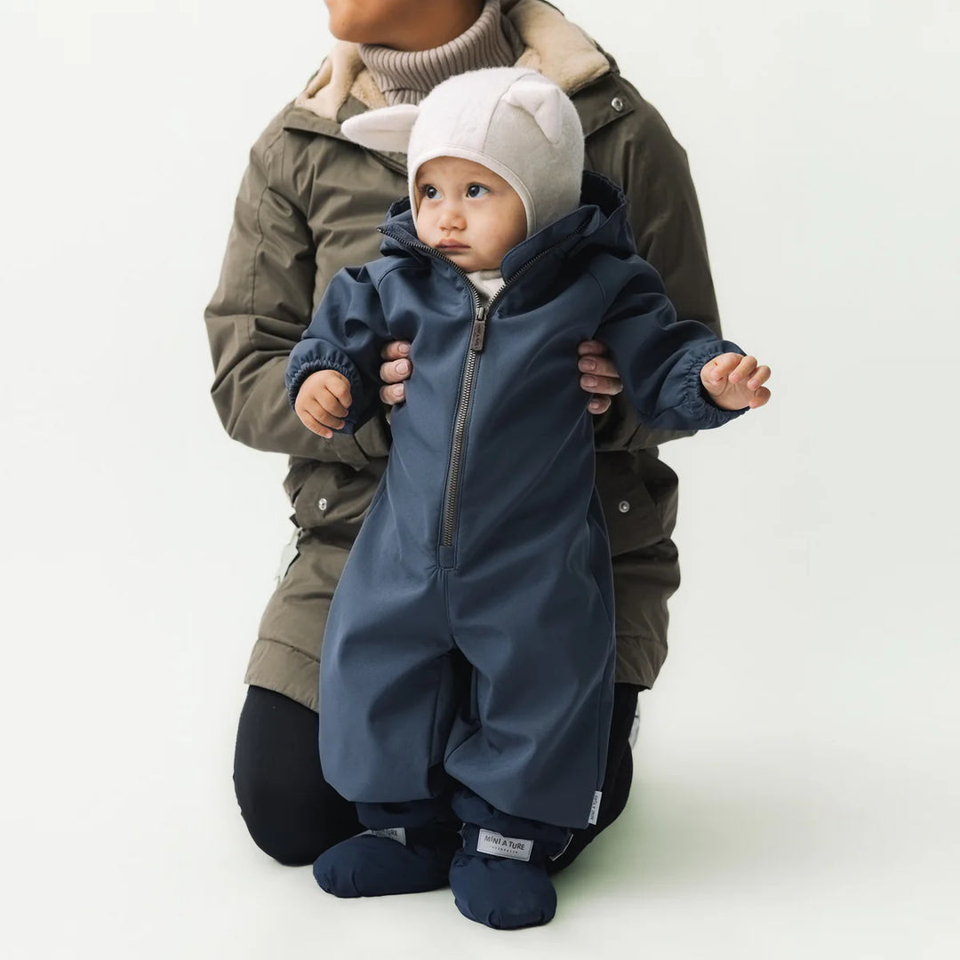 MINI A TURE Baby MATARNO All Season Softshell Suit - Ombre Blue