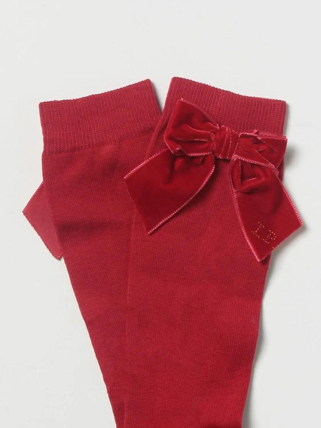 La Perla Girl's Socks With Bow in Red