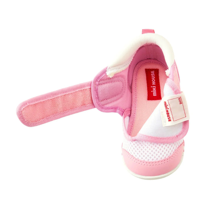 >Miki House Kids My First Walker Summer Shoes Double Russell - Sakura Pink