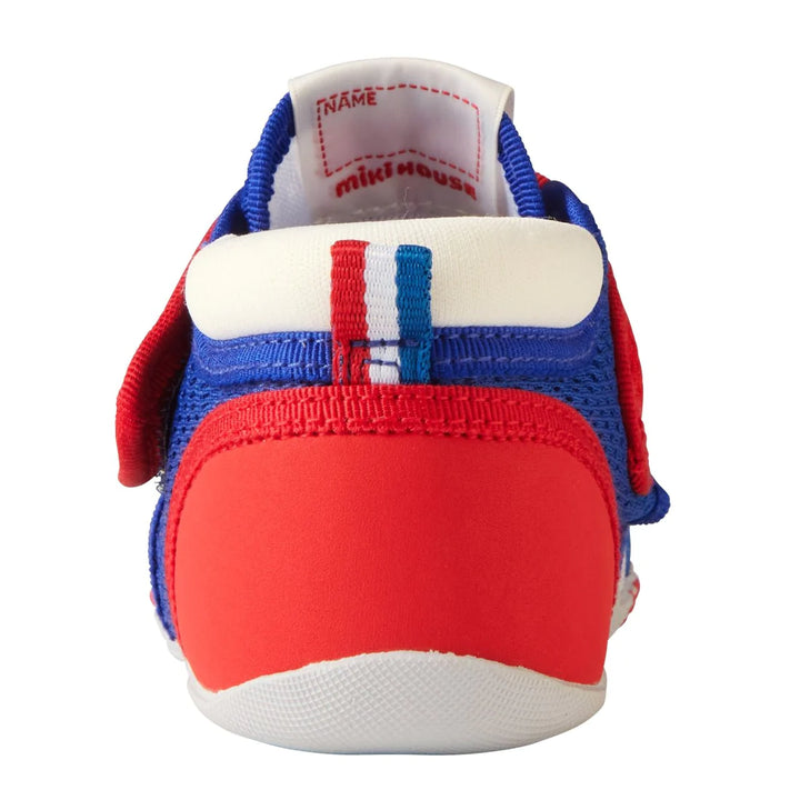 >Miki House Kids My First Walker Summer Shoes Double Russell - Tricolor