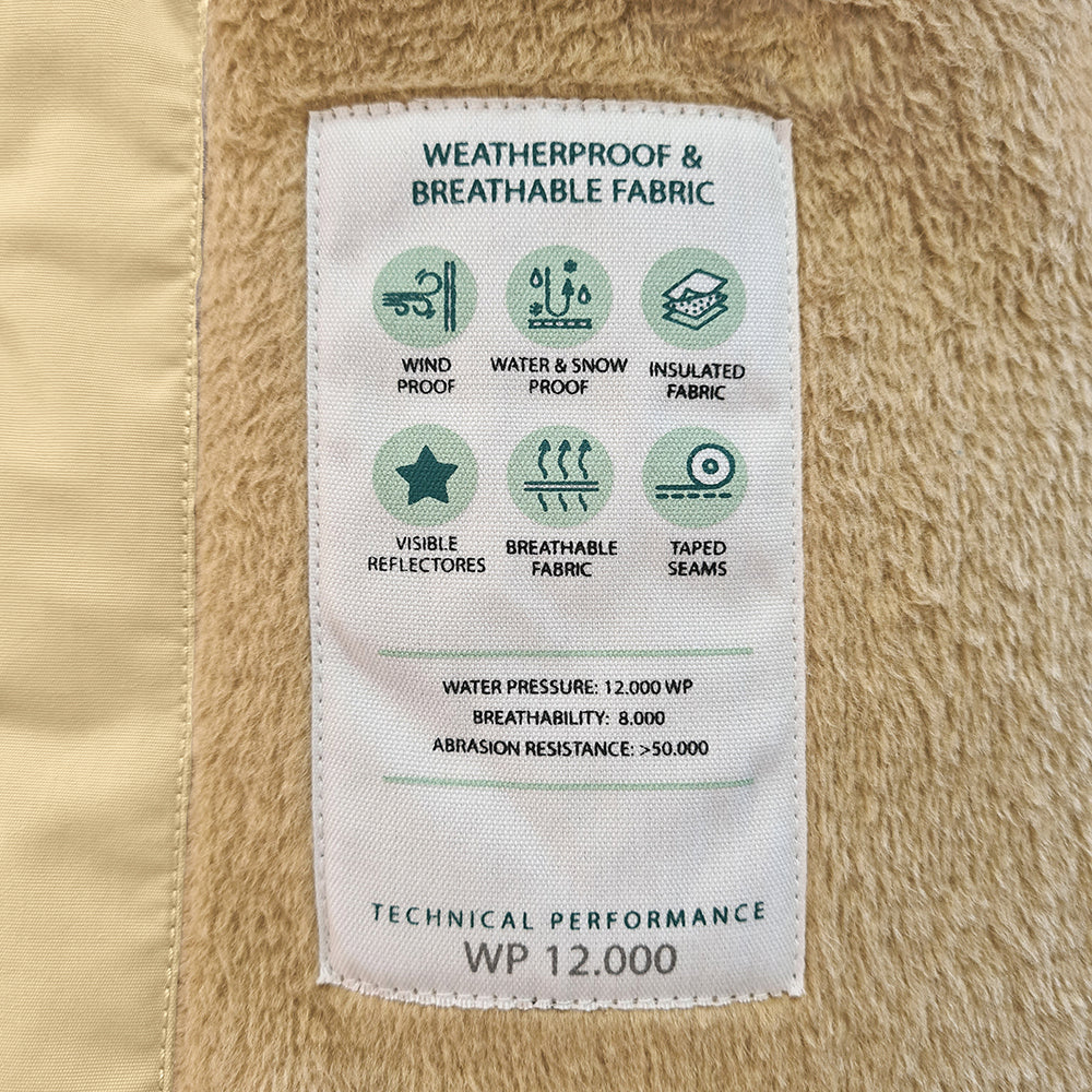 MINI A TURE Baby MATFIANNA Winter Pramsuit No Feet - Semolina Sand