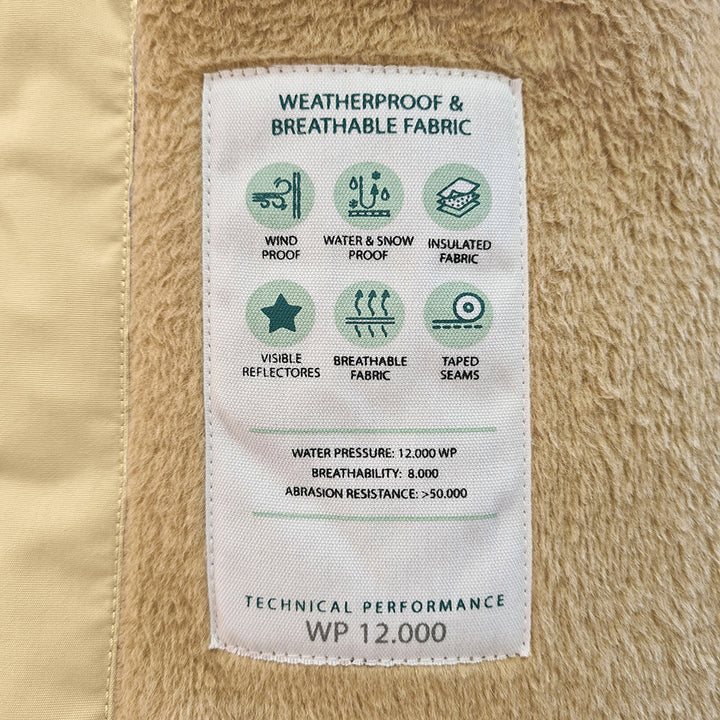 MINI A TURE Baby MATFIANNA Winter Pramsuit No Feet - Semolina Sand