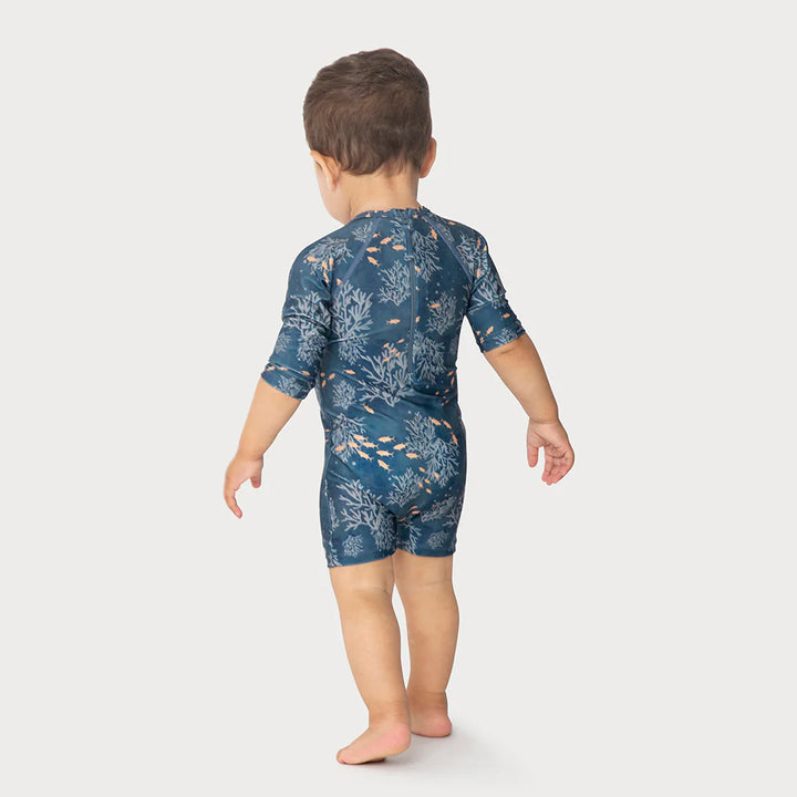 MINI A TURE Kids MATGOLDIE 3/4 Printed Swimsuit - Deep waters