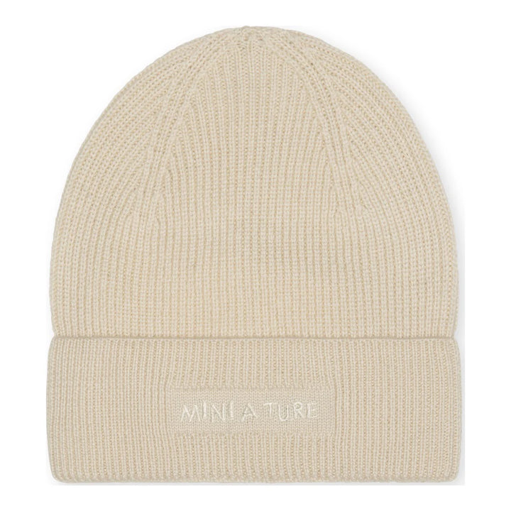 MINI A TURE Kids MATBOJE Wool Beanie - Angora Cream