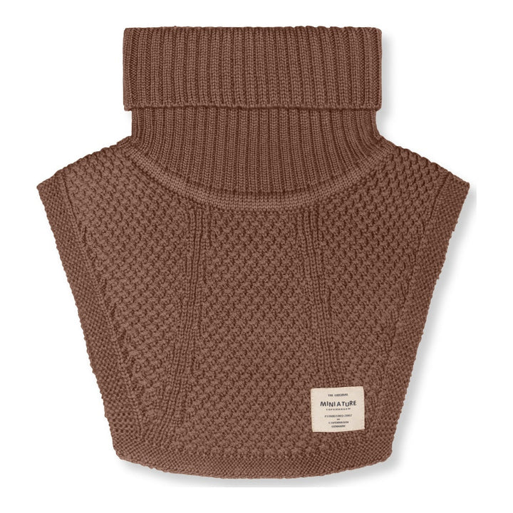 MINI A TURE Kids MATTAYLER Wool Neckwarmer - Rootbeer Brown