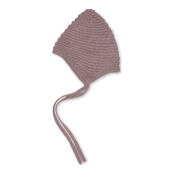 MINI A TURE Baby MATKLINTE Wool Hood - Light Plum