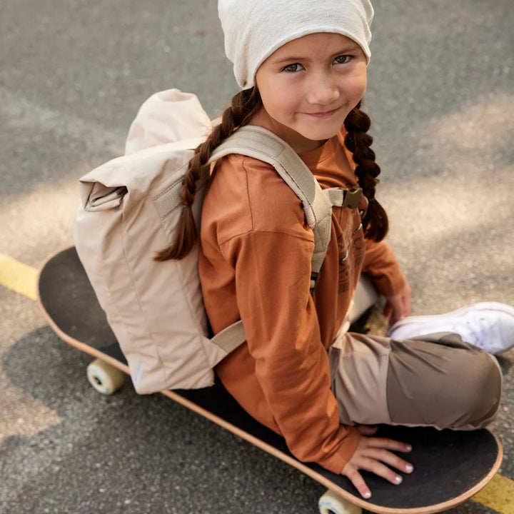 MINI A TURE Kids MATCHAPTER Long Sleeve T-Shirt - Pecan Brown