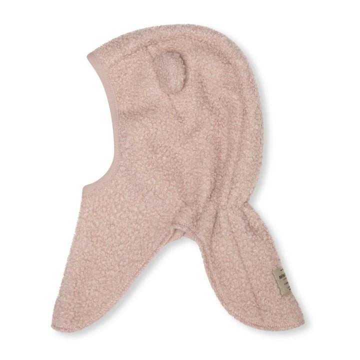 MINI A TURE Baby MATJEFFI Teddyfleece Elephant Hood - Adobe Rose