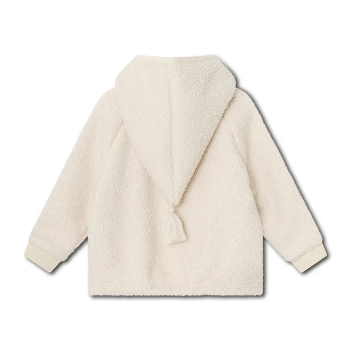 MINI A TURE Kids LIFFF Teddy Jacket in Angora Cream