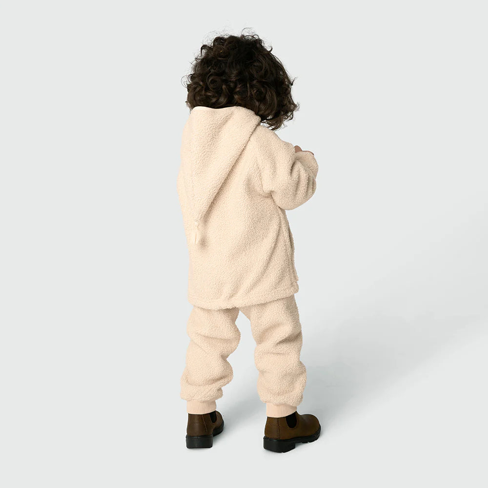 MINI A TURE Kids LIFFF Teddy Jacket in Angora Cream