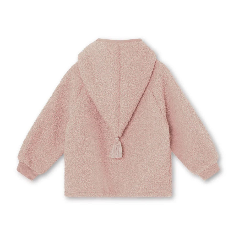 MINI A TURE Kids LIFF Teddy Jacket in Adobe Rose