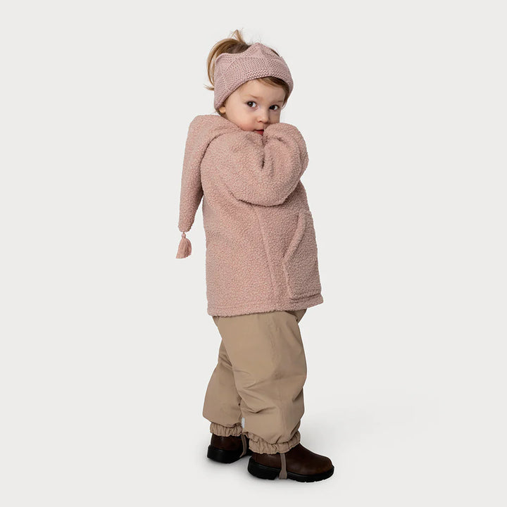 MINI A TURE Kids LIFF Teddy Jacket in Adobe Rose