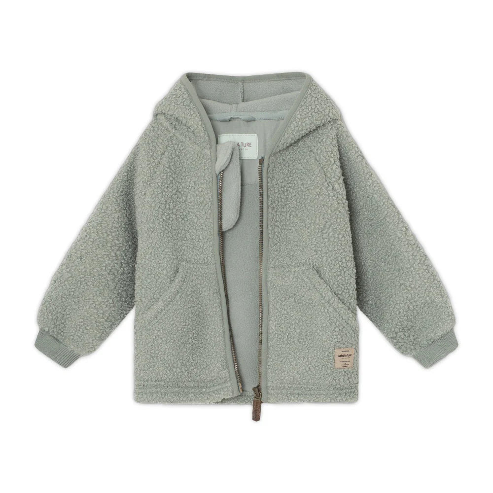 MINI A TURE Baby MATLIFF Teddyfleece Jacket - Pale Green