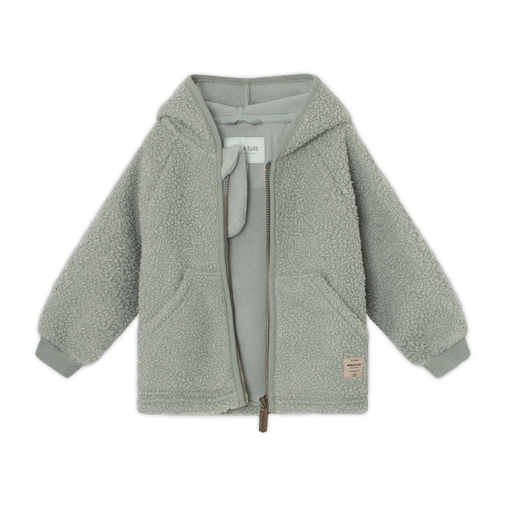 MINI A TURE Baby MATLIFF Teddyfleece Jacket - Pale Green