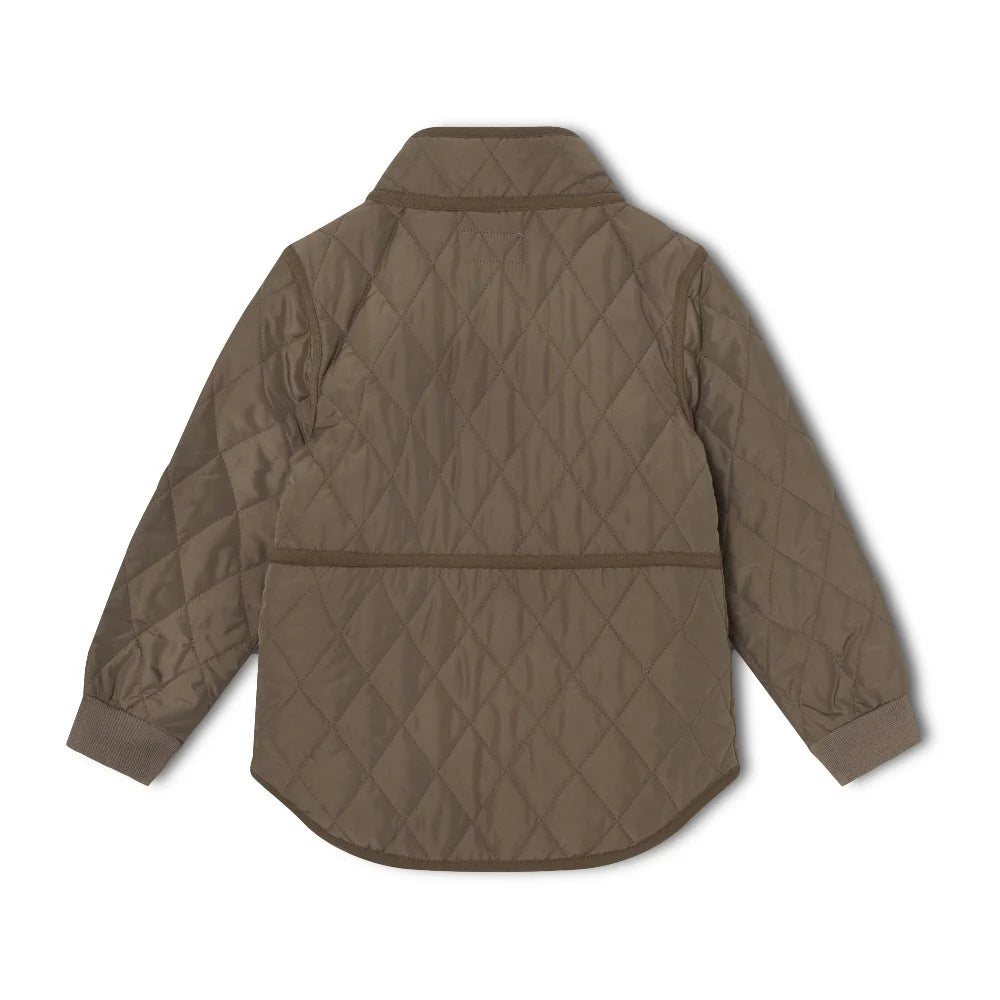 MINI A TURE Kids LOU Thermo Jacket in Morel Grey