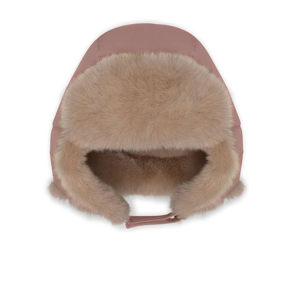 MINI A TURE Kids MATCRISTER Teddy Lined Winter Hood - Light Plum