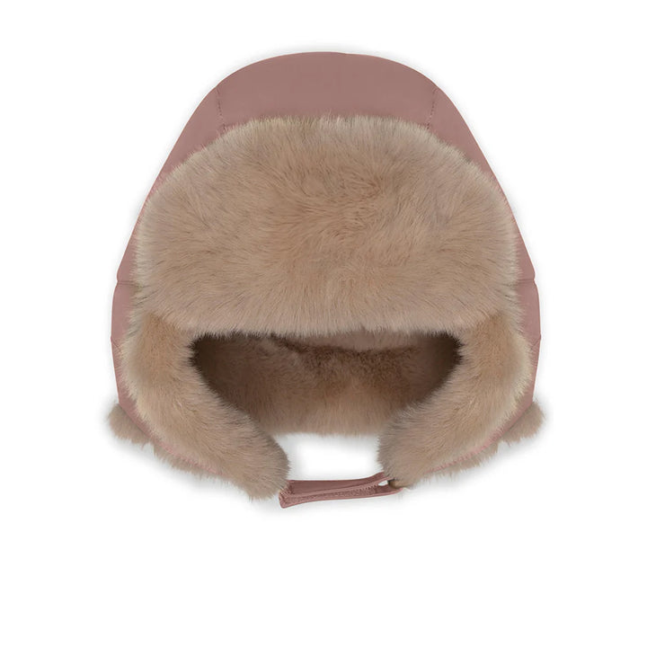 MINI A TURE Kids MATCRISTER Teddy Lined Winter Hood - Light Plum