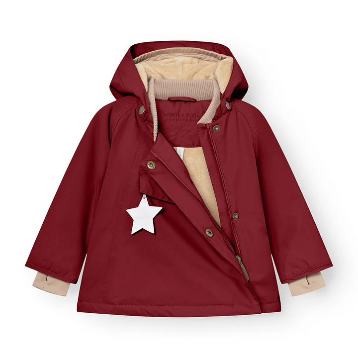 >MINI A TURE Kids WANG Winter Jacket - Red Merlot